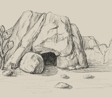 Jesus's empty tomb Digital download printable art